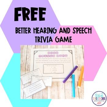Free 'Better Hearing and Speech' Trivia Game